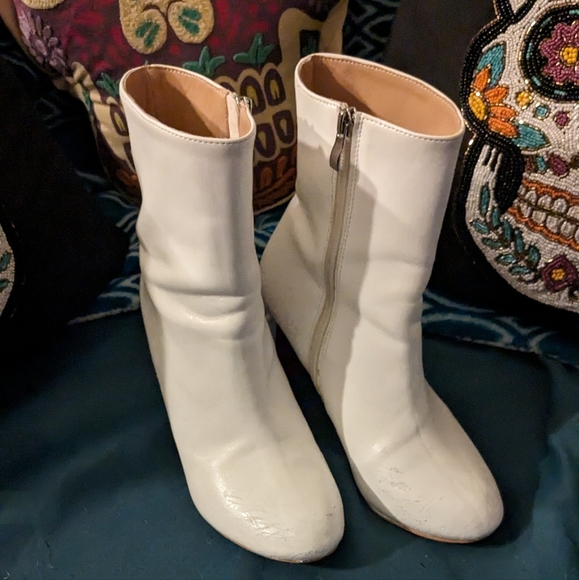 Christian Louboutin Shoes - Christian Louboutin white ankle boots